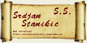 Srđan Stanikić vizit kartica